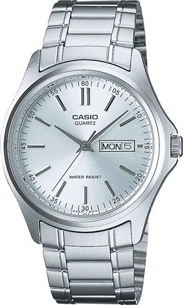 Casio Mens Silver Dial Analog Watch Steel Bracelet - MTP-1239D-7A