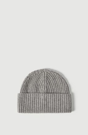Brunello Cucinelli Cashmere English rib knit beanie in Light Grey at Nordstrom, Size Xx-Large