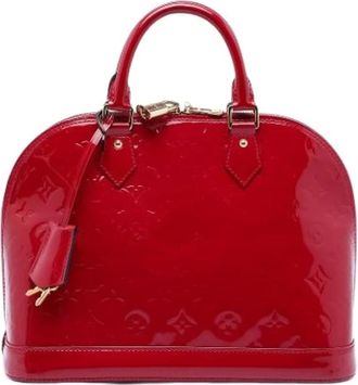 Louis Vuitton Pre-owned Handbags, female, Red, Size: ONE SIZE Pre-owned Alma