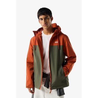 Hunter Original Mens Block Waterproof Red Rain Jacket - Size X-Large