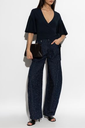 Jacquemus Top Paysan, Womens, Navy Blue