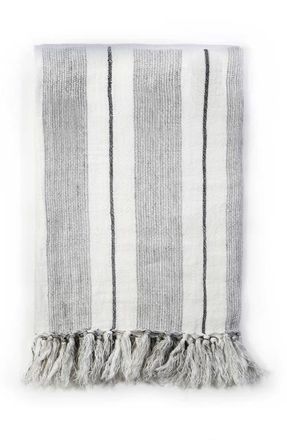 Pom Pom at Home Laguna Throw Blanket in Grey/Charcoal at Nordstrom