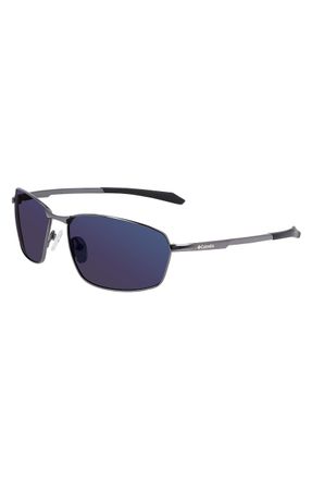 Columbia Mens Sunglasses C114SP FIR RIDGE - Shiny Dark Gunmetal/Blue Mirro with Blue Mirror Lens