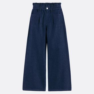 La Redoute Collections Wijde jeans met paperbag tailleband