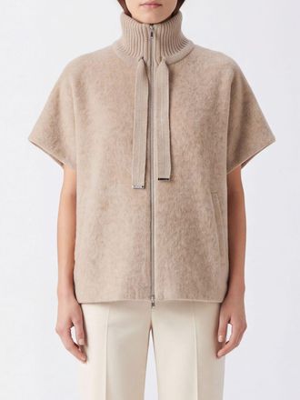 Herno Mantella in misto lana e cashmere con collo a dolcevita