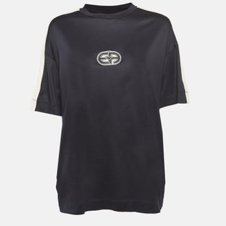 Emporio Armani Black Lyocell Blend Crewneck T-Shirt XL