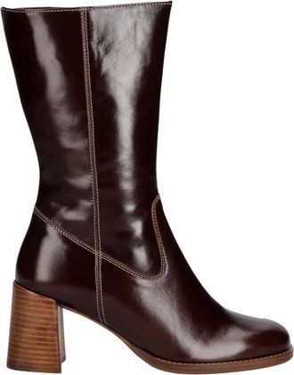 Billi Bi B1313 Enkellaarsjes - Dames - Schoenen - Bruin - Maat: 37 EU Leer