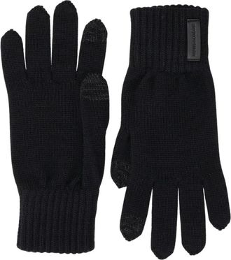 Emporio Armani Handschoenen - Heren - Handschoenen - Zwart - S - Wol - Accessoires