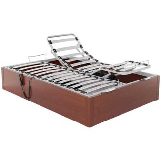 Colchones Aznar Canapé Abatible articulado con motor Ankara altura 34 cm 150x182 cm - Nogal
