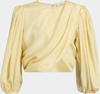 Chloé Draped Cropped Top