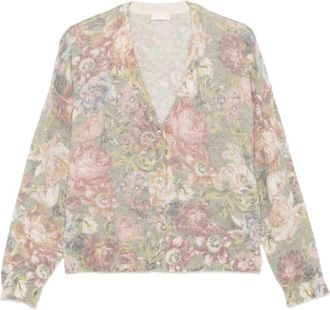 Liu Jo Alpaca en wolmix cardigan - Dames - Vesten - Veelkleurig - M - Wol - Truien & Vesten
