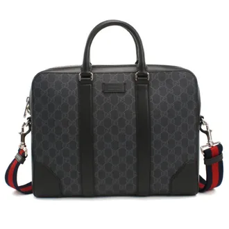Gucci Black Pvc Briefcase (Pre-Owned)