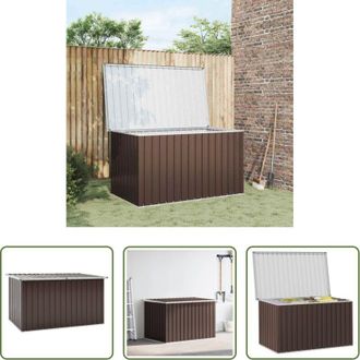 vidaXL Cassapanca da giardino - Baule da Giardino Marrone 171x99x93 cm
