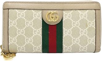 Gucci Navy Gg Supreme Long Wallet (Bi-Fold) (Pre-Owned)