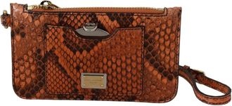 Dolce & Gabbana Agnese Coin Wallet - Dames - Portefeuilles - Bruin - ONE Size - Leer - Accessoires