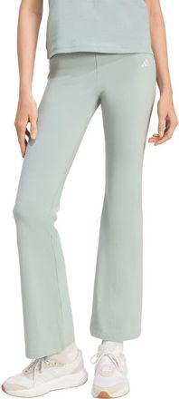 adidas Essentials Small Logo Flared Leggings in Wonder Sage/White/ at Nordstrom Rack, Size X-Small