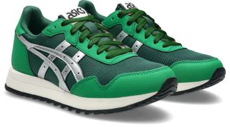 Asics Sneaker ASICS TIGER RUNNER II, Damen, Gr. 43,5, silber (grove, pure silber), Synthetik, Schuhe Sneaker