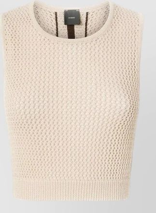 Pinko crochet mesh sleeveless top
