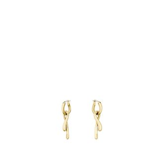 BOSS Ribbon-style earrings in a gold-tone effect