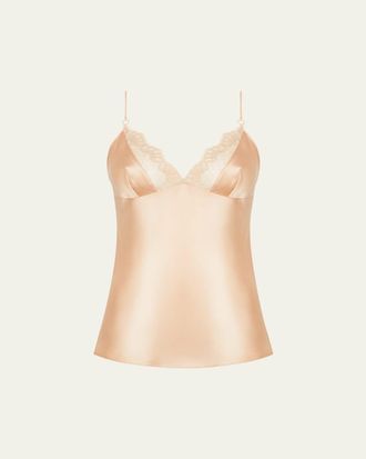 Lise Charmel Elegance Artist Lace-Trim Satin Camisole