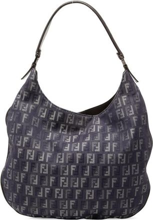 Fendi Pre-owned Fendi Zucchino Denim Hobo Bag Ladies 62QZMIHXAIVB2QVG