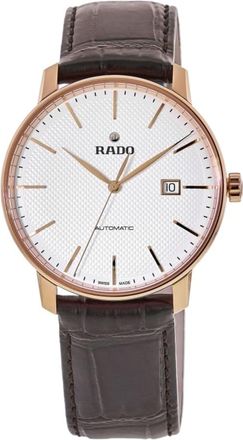 Rado Coupole XL Automatic 41mm White Dial Leather Strap Mens Watch R22877025