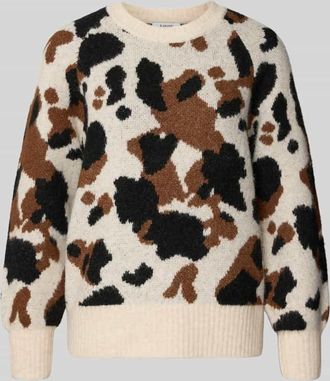 b.young B.Young Strickpullover mit Rundhalsausschnitt Modell Omea in Offwhite, Größe XXL