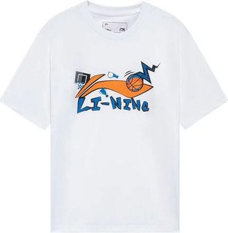 Li-Ning Basketball Graphic T-shirt White AHSS591-5