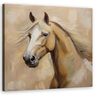Artgeist Quadro Su Tela, Animali Cavallo Vintage - 50x50