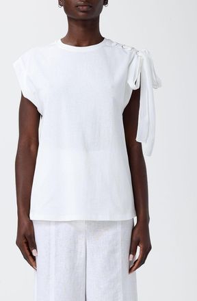 Twinset T-shirts in cotone con fettucce Twinset