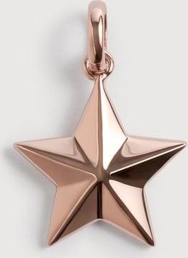 Monica Vinader Rose Gold Alphabet Star Pendant Charm