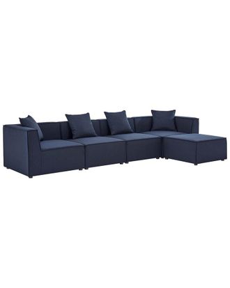 ModWay Saybrook Outdoor Patio Upholstered 5-Piece Sectional Sofa