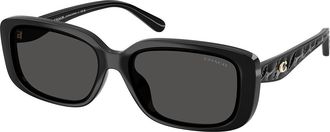 Coach HC8444D CBY86 Asian Fit 500287 Womens Sunglasses Black Size 57