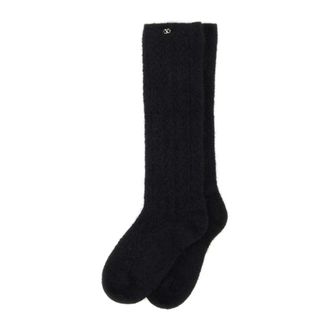 Valentino Garavani Socks, female, Black, Size: S/M Calze Solid Mohair