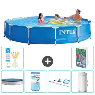 Intex Piscina Con Estructura Redonda - 366x76 Cm - 7-piezas S130