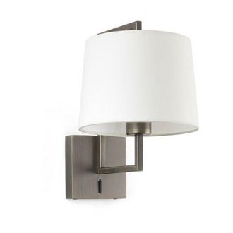 Faro Barcelona Faro frame - Wall Light with Shade Gold, E27