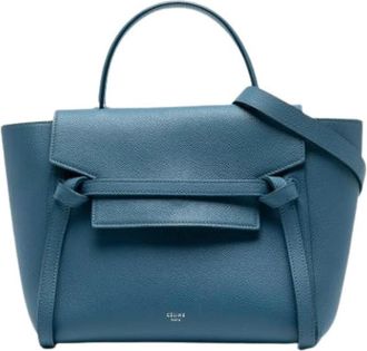 Celine Pre-owned Vintage Handtas - Dames - Vintage Handtas - Blauw - ONE Size - Leer - Vintage