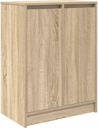 vidaXL Shoe Cabinet Sonoma Oak 57x34x76 cm Engineered Wood vidaXL