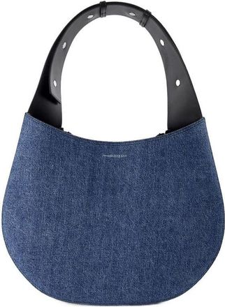 Alexander McQueen Skull Hobo Bag Blue