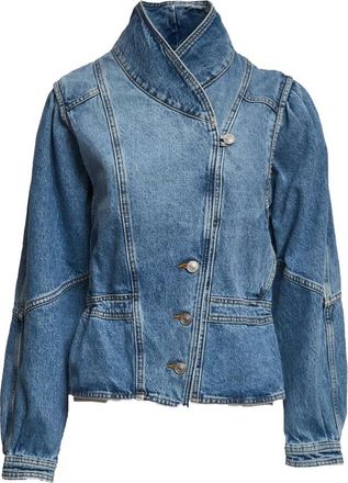 Isabel Marant Isabel Marant, Denim Shirts, female, Blue, Size: 2XS Giacca in denim di cotone