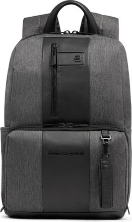 Piquadro Brief 2 Laptop Rugzak - Heren - Rugzakken - Grijs - ONE Size - Leer - Tassen