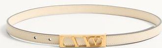 Valentino Garavani VLogo Signature Belt In Shiny Calfskin 15 Mm Wo