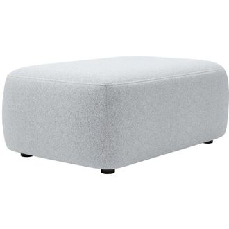 Vente-Unique Vente-unique - Pouf in Tessuto testurizzato Grigio - daviso