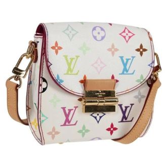 Louis Vuitton Tweedehands Canvas Louis Vuitton tassen - Dames - Pre-owned - Wit - Maat: ONE Size Leer