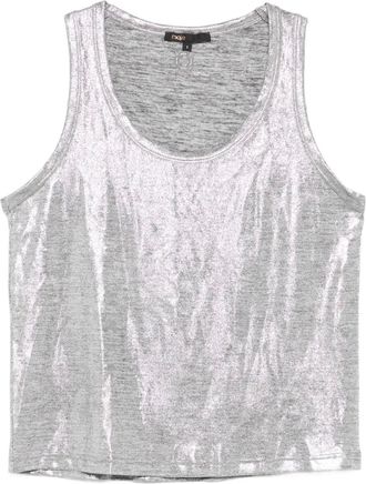 Maje Canotta lucida - Grigio