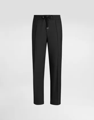 Dolce & Gabbana Wool Canvas Trousers - Man Pants And Shorts Beige 44