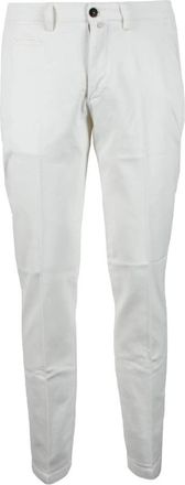 BRIGLIA 1949 Casual Katoen Elastaan Broek - Heren - Slim Fit Broeken - Wit - 2XL - Katoen - Broeken