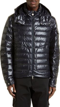 Moncler Lauros Recycled Polyester Down Jacket in Navy at Nordstrom, Size 3