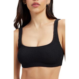 Good American Always Fits Scoop Bikini Top in Black002 at Nordstrom Rack, Size Xx-Small/x-Small