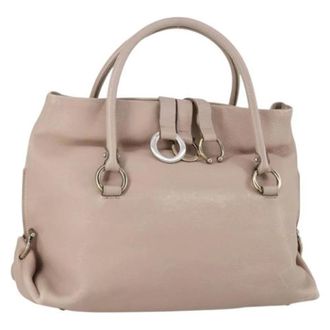 Ferragamo Pre-owned Handbags, female, Beige, Size: ONE SIZE Pre-owned Handbag